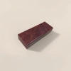 Brown faux leather-textured rectangular gift box, packaging box, storage box, gift box details Picture